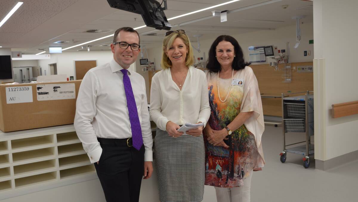 TOUR: Northern Tablelands MP Adam Marshall with executive director of Regional Health Susan Heyman and Armidale Hospital general manager Wendy Mulligan.