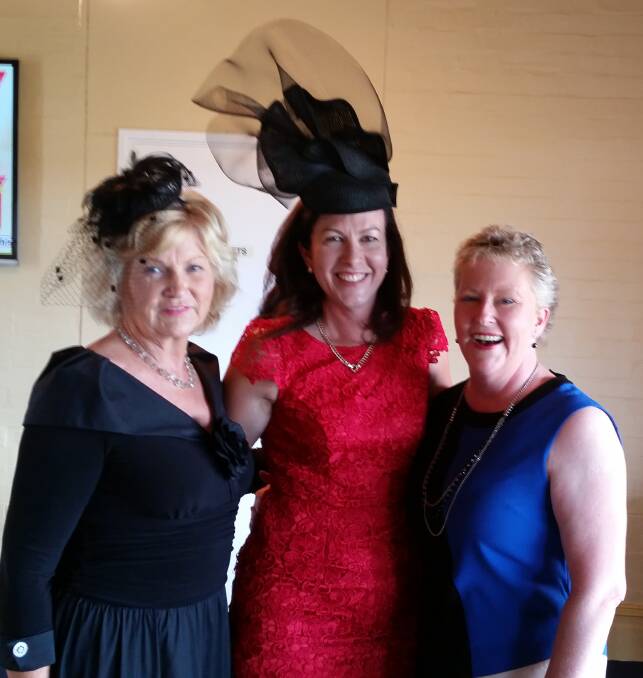 Dressed to impress: Linda Braddan, Lynda Lynch and Jo Canty.
