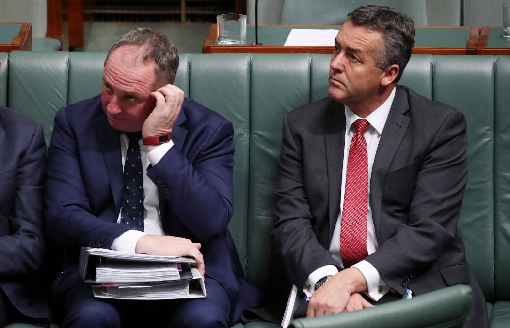 DUMPED: Barnaby Joyce made the call to demote Darren Chester. Photo: Andrew Meares