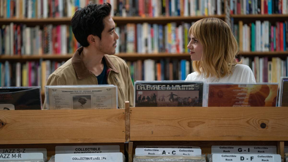 Justin H Min and Lucy Boynton in The Greatest Hits. Picture Searchlight Pictures