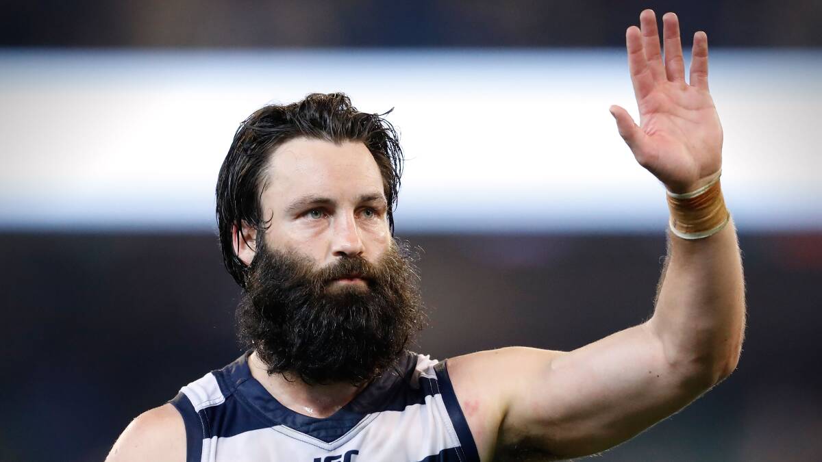 Jimmy Bartel of the Cats after a loss during the 2016 AFL Second Preliminary Final match between the Geelong Cats and the Sydney Swans. Photo: Adam Trafford/AFL Media/Getty Images