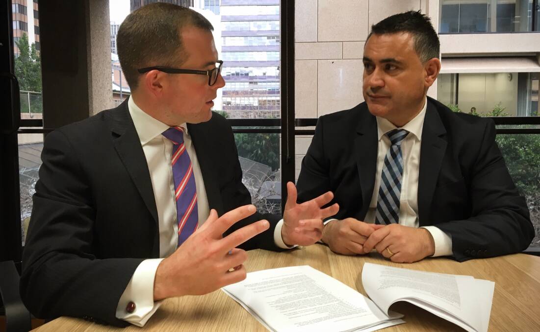 CHANGES: Adam Marshall has pressed Regional Development Minister John Barilaro for the new TAFE NSW Digital Education Headquarters to be located in Armidale.