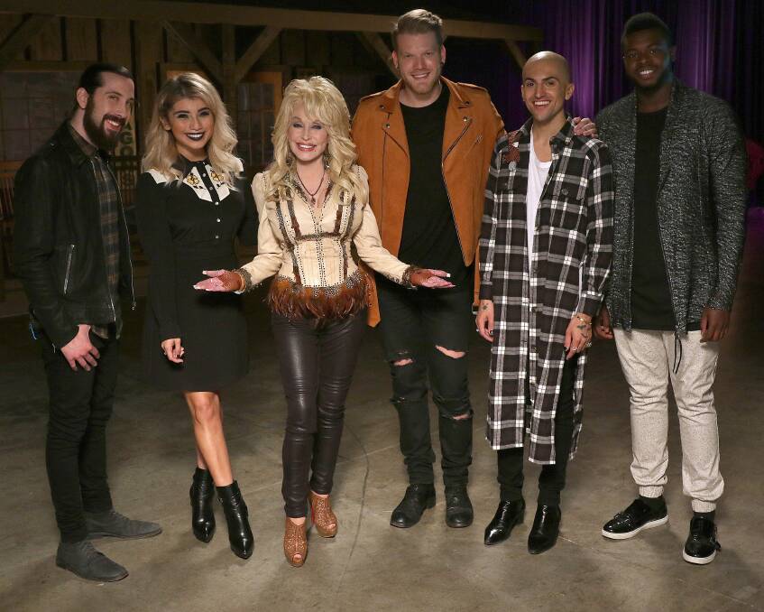 CLASSIC: Dolly Parton and Pentatonix won the Grammy in the Country Duo/Group Performance category for their recording of Parton's hit Joelene.