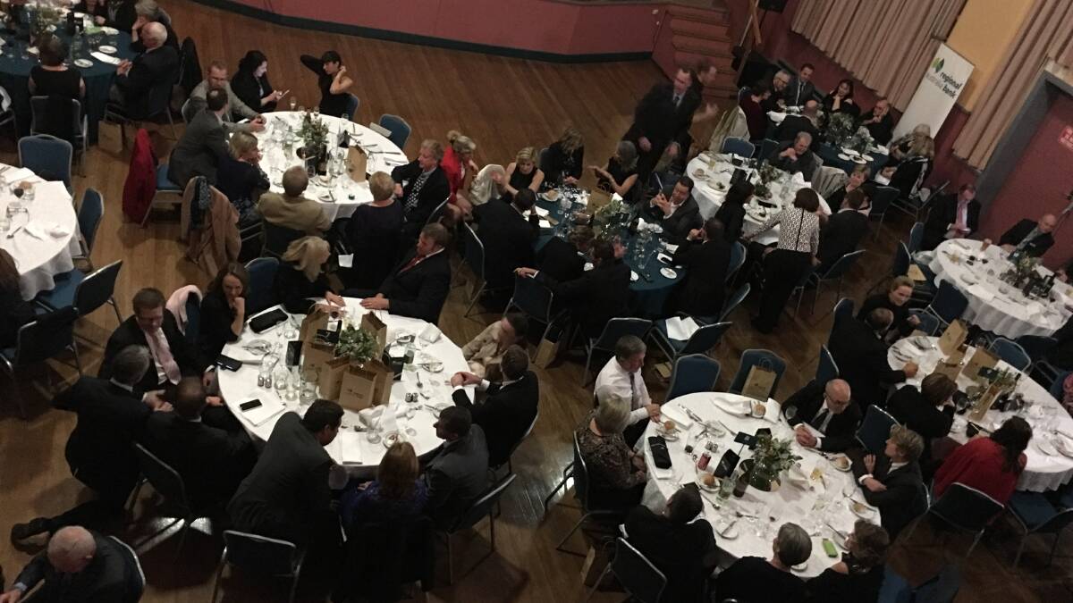 PACKED HOUSE: A dinner was held in Armidale Town Hall on Friday night for the launch of Regional Australia Bank. Picture: Laurie Bullock