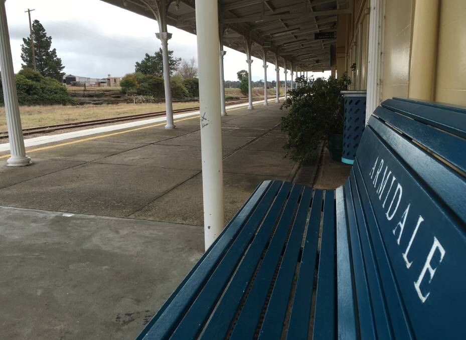 Armidale Train Station, which is the final station on the Xplorer journey from Sydney.