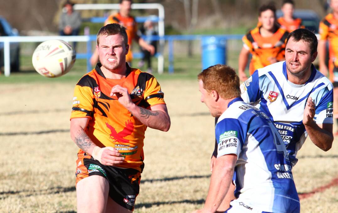 FOCUS: Tigers replacement Shannon Wylie injects himself into the attack. 