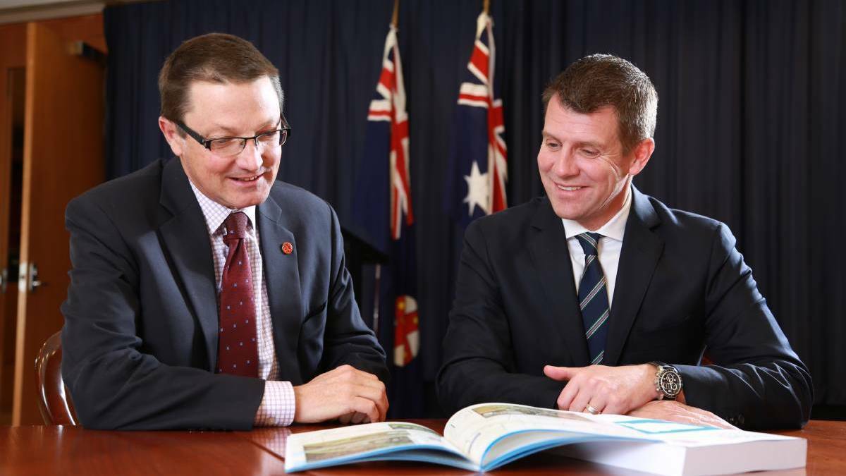 Scot MacDonald with former NSW premier Mike Baird.