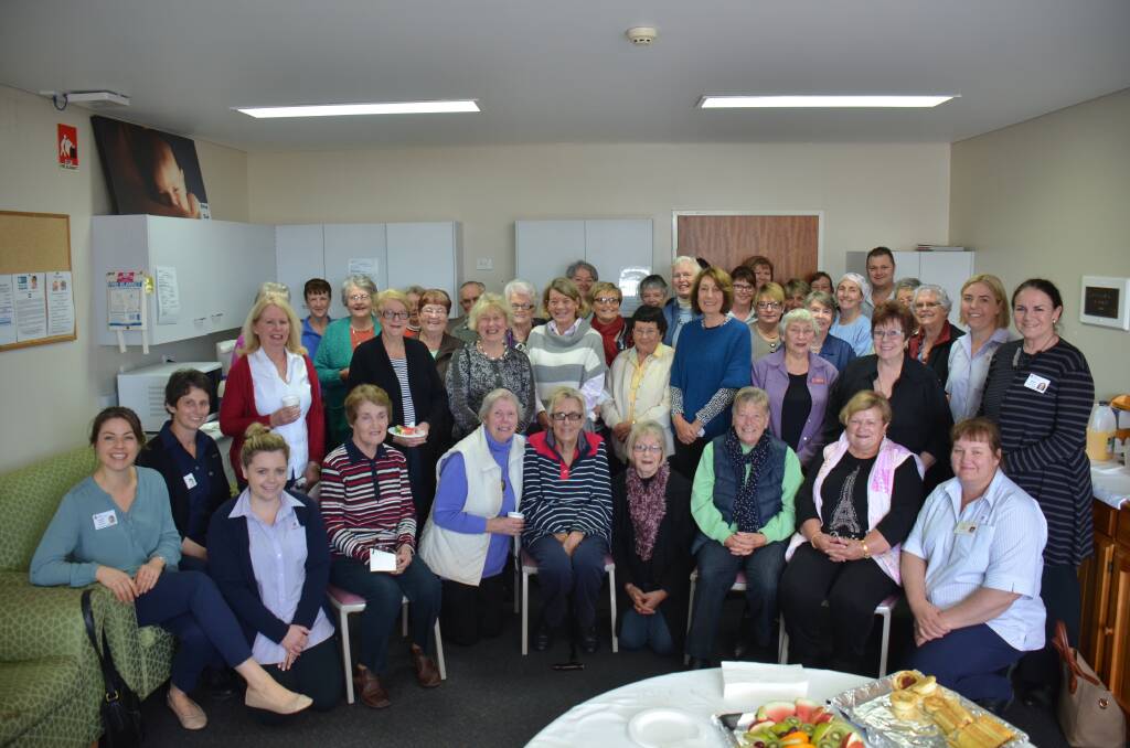 TIRELESS EFFORTS: Members of the Uralla and Armidale Hospital Auxiliary celebrate their achievements with hospital staff at a morning tea on Tuesday morning.