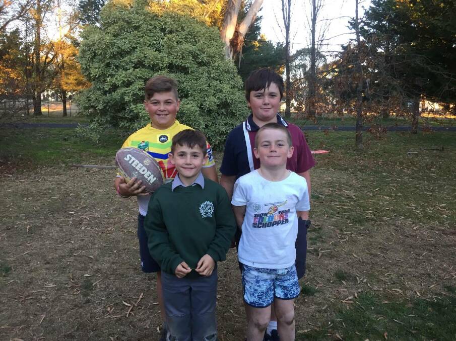 COMMUNITY INVOLVEMENT: Harrison, Angus, Thomas and Hugo Brazier won the Community Involvement Award following their initiative, Five Cent Friday, to raise money for melanoma research. Photo: Rachel Baxter.