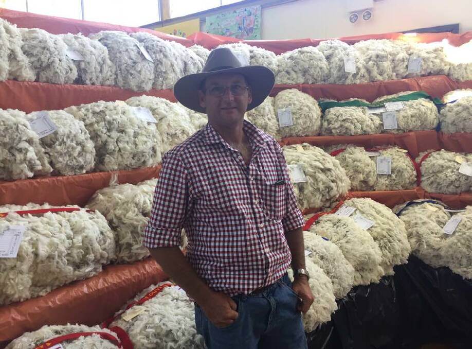 Ian Pearson has been exhibiting wool for around 20 years at the Guyra Show.