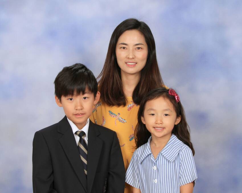 Gaining knowledge and experiences: Sun Hwa Lee with her children Kyuseo and Eunseo.