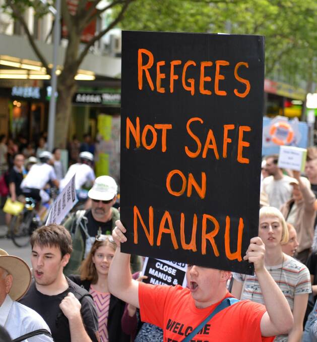Outrage: Protests have been held around the country against Australia's policy of detention on Nauru and Manus.