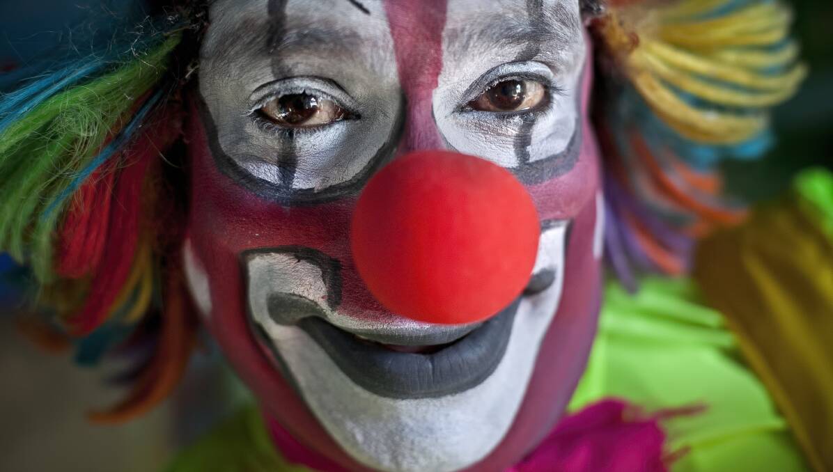 Scary prospect: Clowns could be spooky partly because their painted-on expressions never change - no matter what happens.