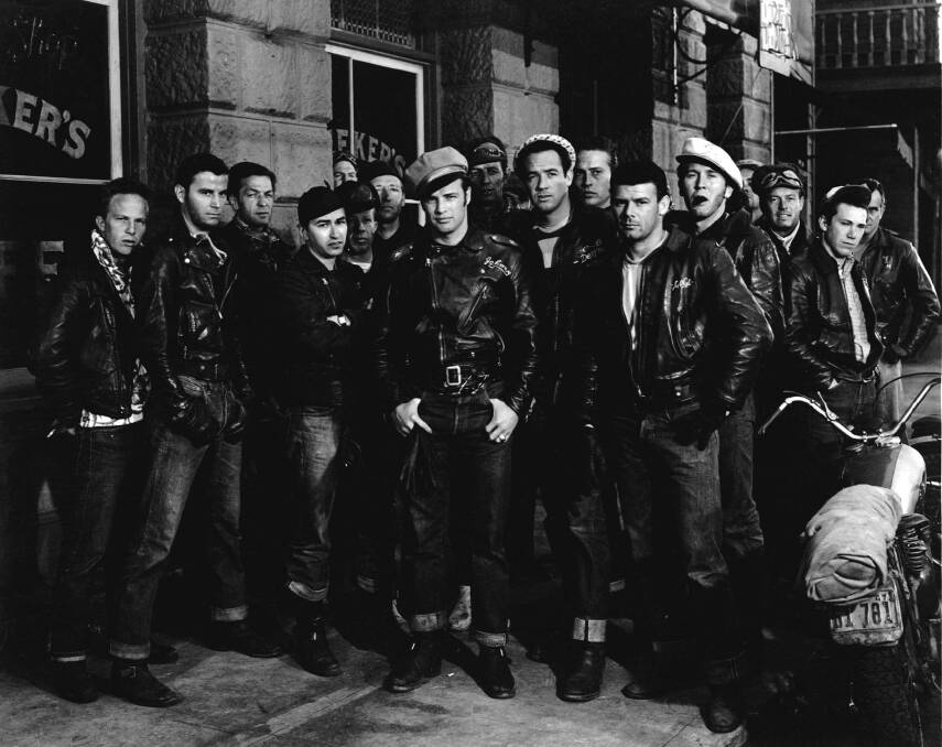 Whatta ya got?: Marlon Brando (centre) wasn't short of things to rebel against in The Wild One.