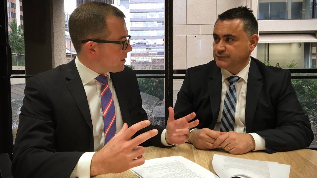 Northern Tableland MP Adam Marshall met with Regional Development Minister John Barilaro on Tuesday to press for the new TAFE unit to be established in Armidale.