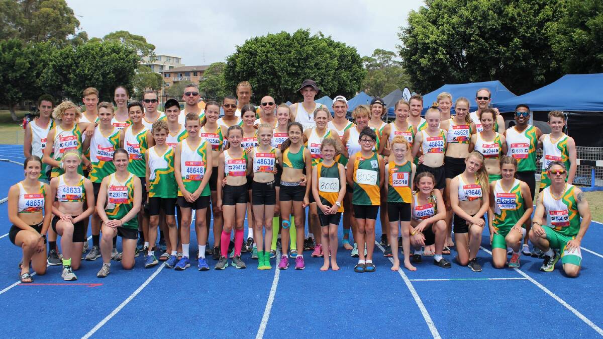 TEAM SUCCESS: Armidale Athletics won 90 medals at the NSW Country Championships in Wollongong.