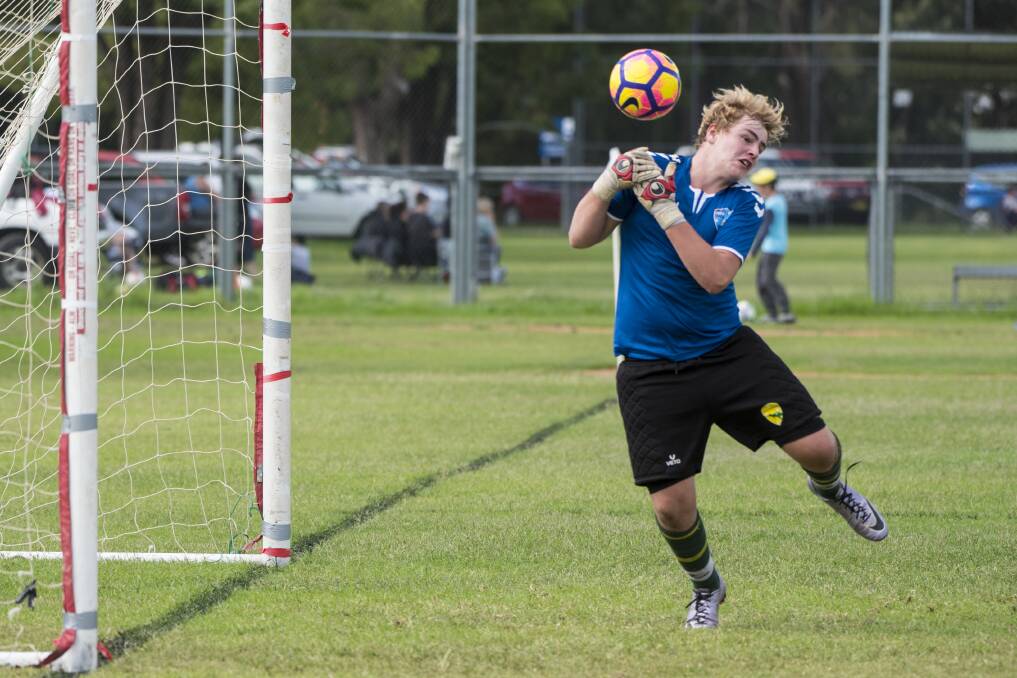 CLEAN SHEET: East Armidale's goalkeeper Harry Rowbottom continually denied Inverell Joeys the chance to get on the scoreboard on Saturday. 