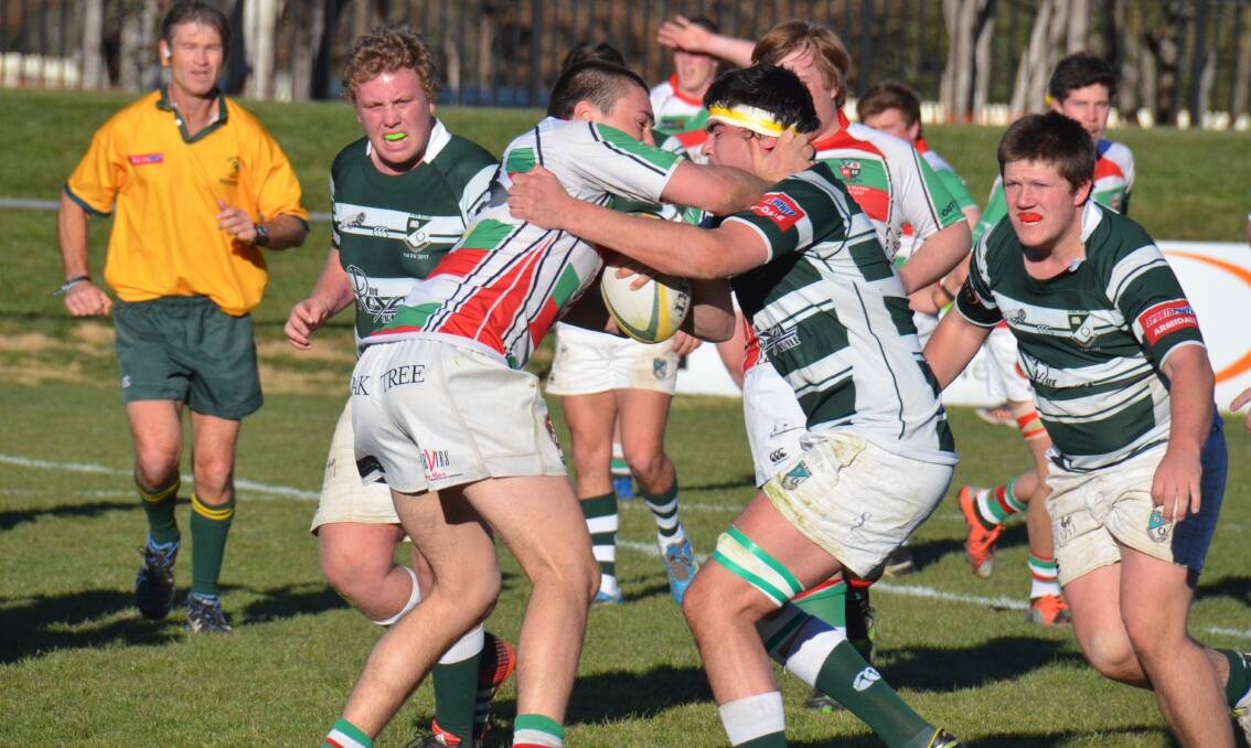 INTO BATTLE: St Albert's College and Robb College will face off for New England Rugby Union grand final glory this Saturday at Bellevue Oval. 