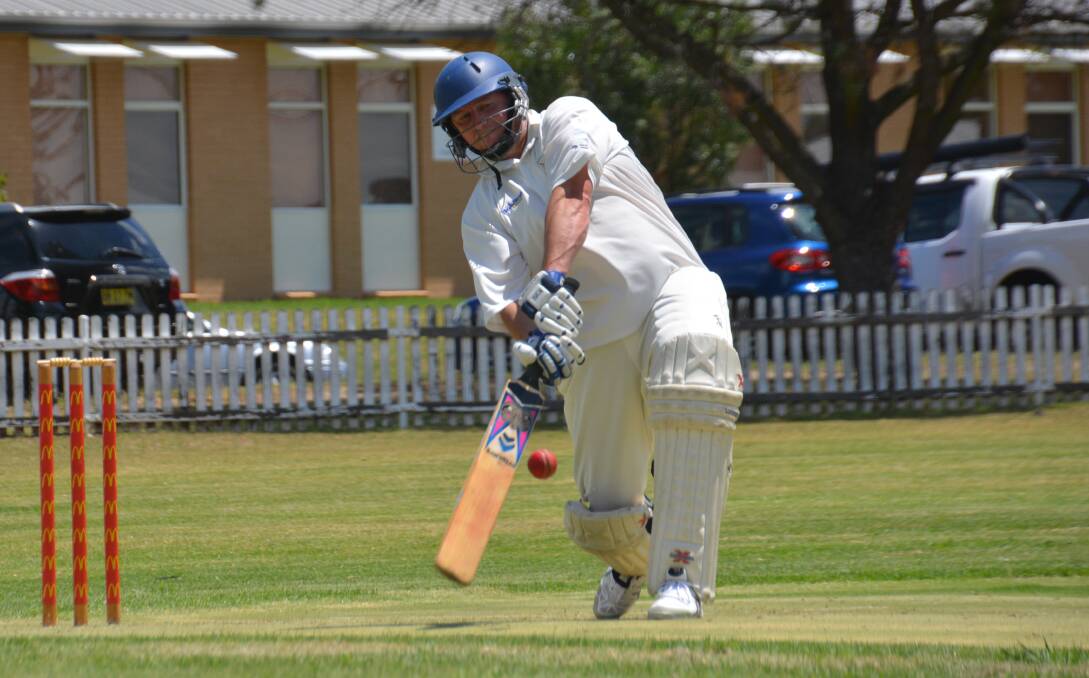 RUNS ON THE BOARD: Brad King top scored for Hillgrove with 44 against Easts. 