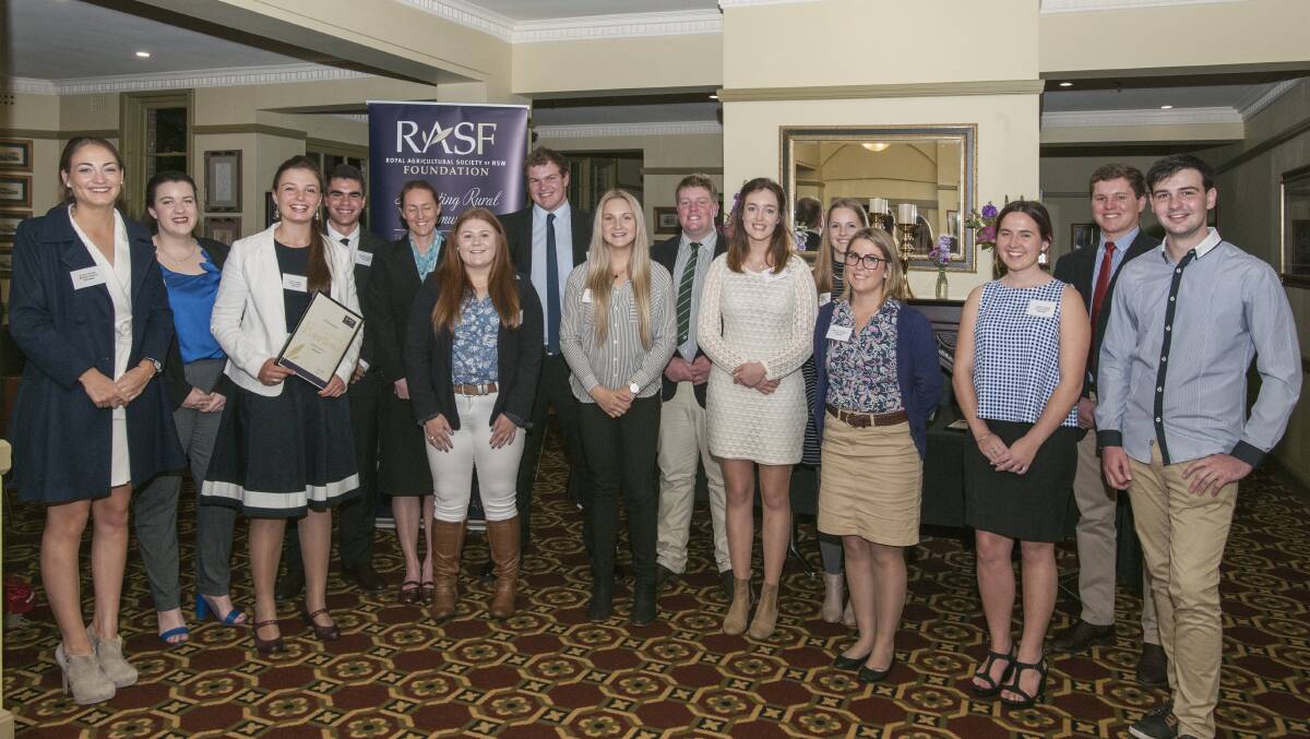 SCHOLARS: Recipients of the Royal Agricultural Society of NSW Foundation Scholarships. 