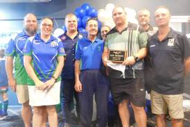 Laurie Craig was presented with life membership to the Armidale Rams prior to the season starting. Picture supplied. 
