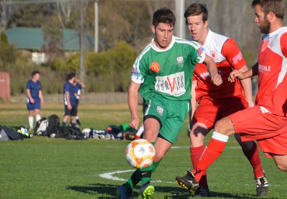 DOUBLE TROUBLE: Corby Kliendienst scored two goals for East Armidale in their win against Tamworth on Saturday. File pic. 