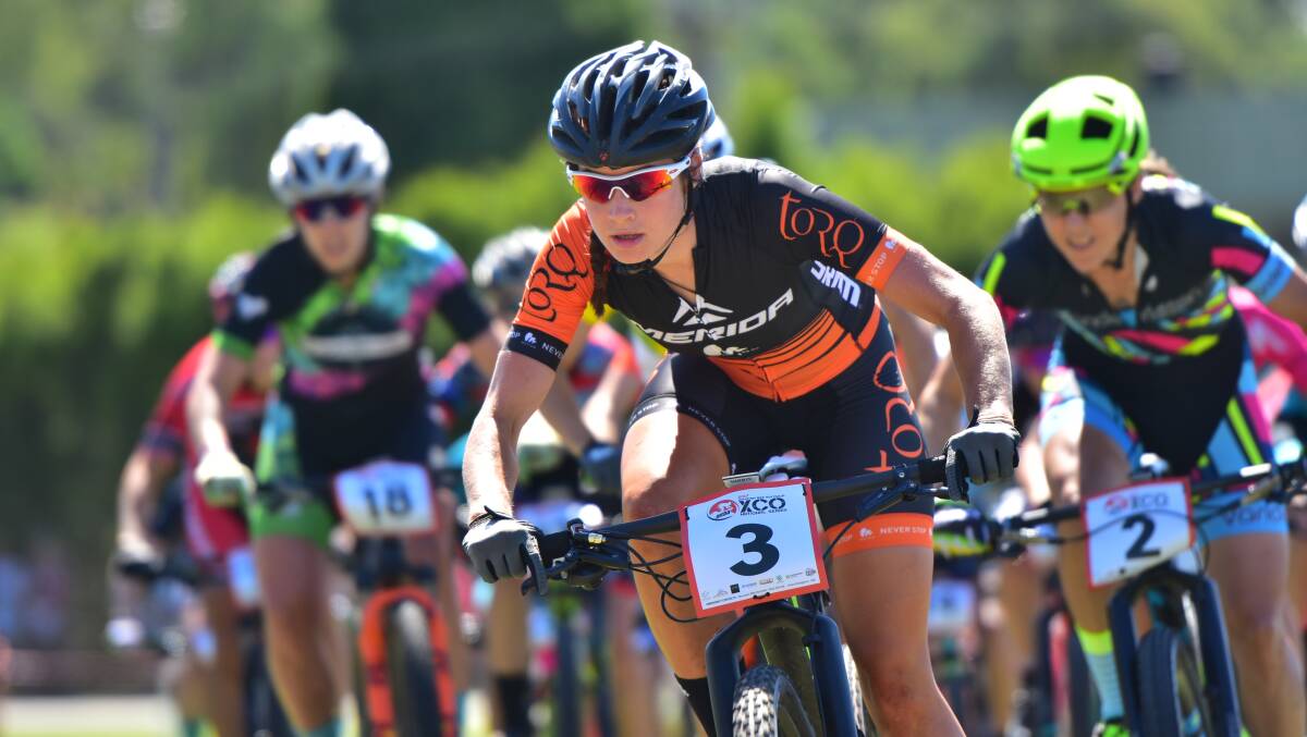 WORLDS: Mountain biker Holly Harris was named in the under 23 female Australian team on Tuesday. Photo: Peter Hosking. 