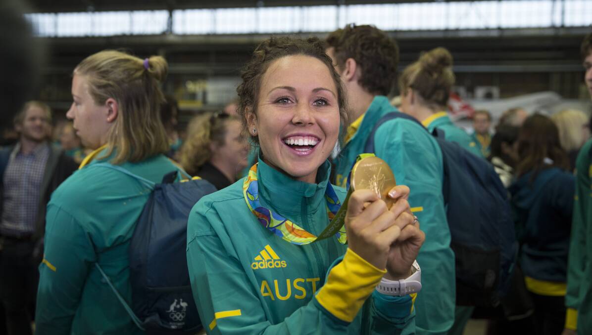 GOLDEN GIRL: Rio gold medalist Chloe Esposito will be the special guest at the New England Sports Awards on Thursday. 