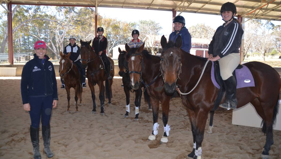 HORSING AROUND: Riders were excited by the prospect of learning from one of the country's most talented riders at the Teegan Ashby clinic. 