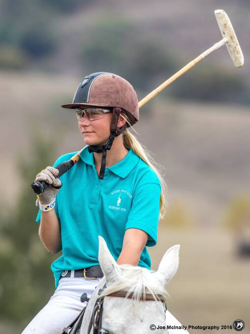 NEW CHALLENGE: TAS student Treenie Osborne will travel to Christchurch next month to play polo in an Australian school team. Photo: Joe McInally. 