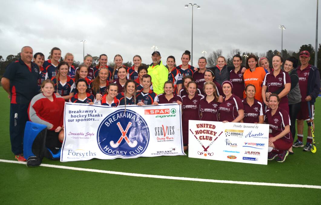 THRILLER: Breakaways and United played out Hockey New England's first grade women's final in golden goal extra time. Breakaways came away with the 4-3 victory. 