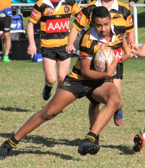 Narwan's Phil Quinlan playing for Greater Northern Tigers as a junior. 