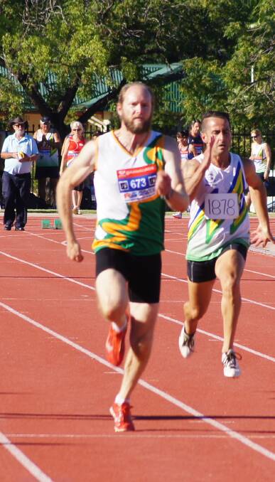 TOP-SPEED: Nathan Smith won 10 medals including six gold from his 11 events at the Athletics NSW Country Championships in Dubbo last weekend. 