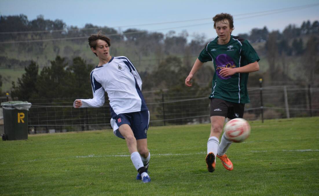 MATCH WINNER: The Armidale School's Bailey Bourke scored the second goal of the match to seal the schoolboys' victory. 