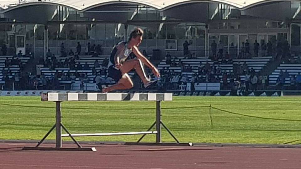 Geddes competing in Adelaide. 