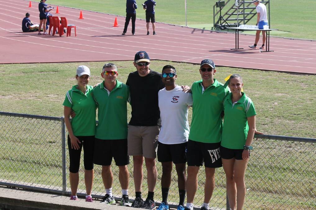 SPEEDSTERS: Anna Dellow, Jay Stone, Andrew Kidd, Ruwan Cooper, Adam Bettison and Nikki Miller represented Armidale at the NSW Masters. 