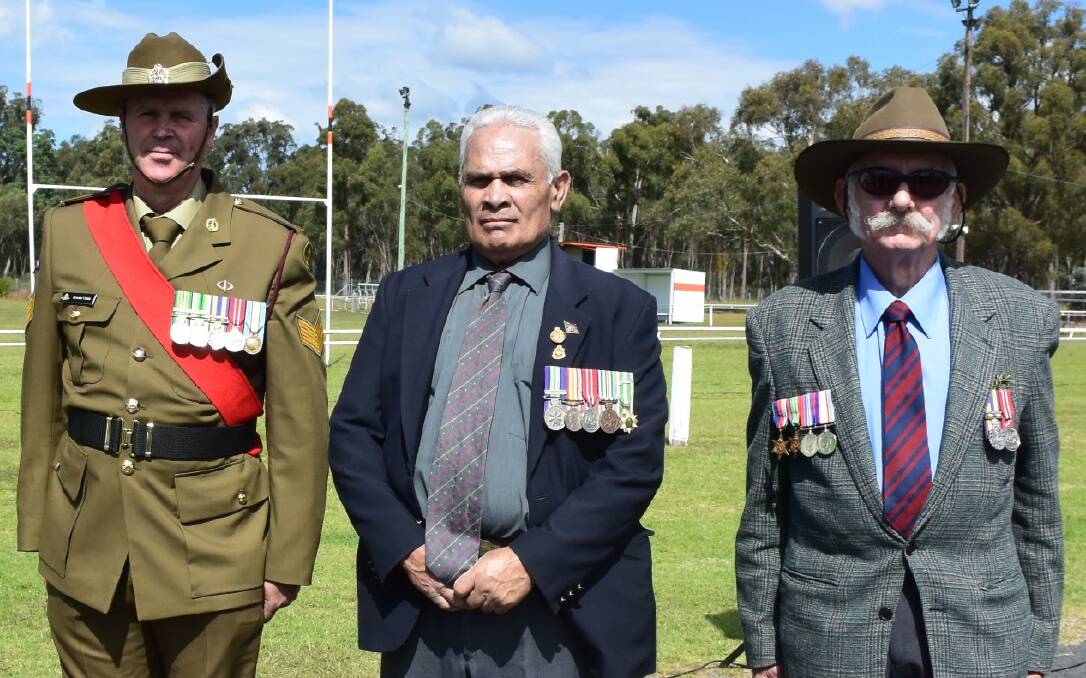 Brooke Curtis of the UNSW regiment, Barry Jerrard and Tom Neal.