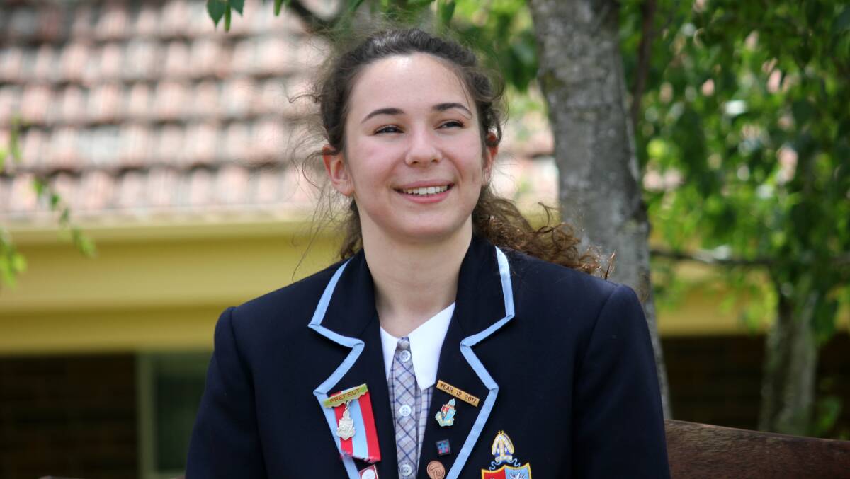 YOUNG LEADER: New England Girls' School student Emily Sole has been awarded a Dame Marie Bashir Peace Prize for her volunteer work.