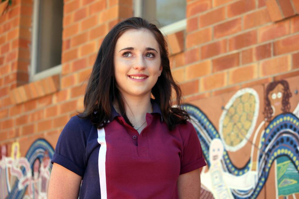 YOUNG POLITICS: YMCA Youth Parliament representative and Armidale High student Caitlin Schuman is the Minister for Rural and Regional Affairs. 