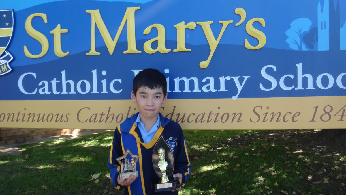 ST MARY'S: Student Bradley Lidgard finished the competition undefeated.
