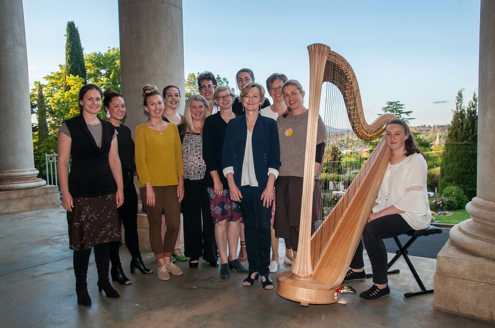 MAKING MOVING MUSIC: Fiori Musicali Christmas Choir members will perform with Armidale harpist Isla Biffin at concerts in Bellingen, Coffs Harbour and Armidale.