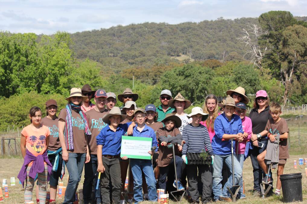ENVIRONMENTALLY FRIENDLY: Students from schools across Armidale gathered at the base of Mount Duval for Southern New England Landcare's Frog Dreaming event that teaches children about the value of regeneration.