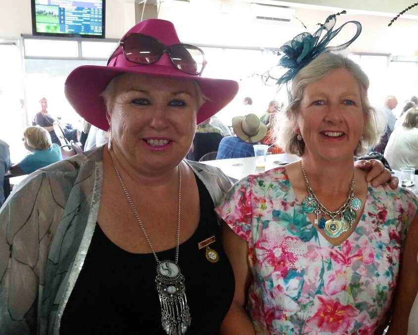 Angela Bourke and Belinda Lenehan at the Armidale Cup race day last year.
