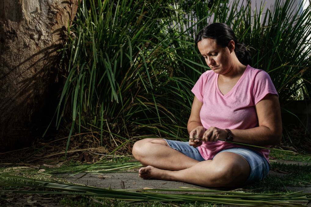 ANCIENT PRACTICE: Gomeroi weaver Amy Hammond uses the ancient practice of her ancestors to heal and reconnect with culture and country.