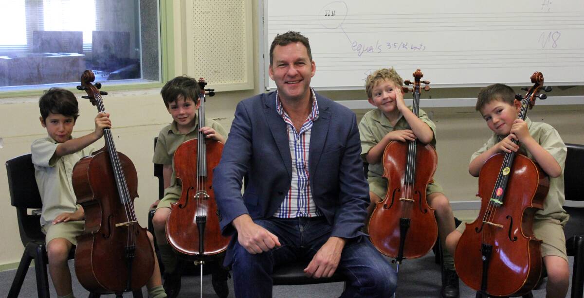 HISTORY IN MUSIC: Australian composer Paul Jarman is working with school children at The Armidale School to compose a song about mateship.