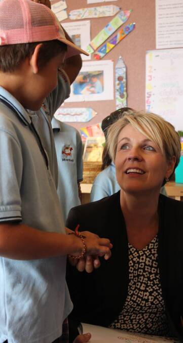 EDUCATION MATTERS: Deputy Leader of the Opposition Tanya Plibersek visited Minimbah School to see how they implemented Gonski funding to improve education.