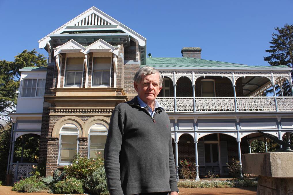 AMBITIOUS PROJECT: Saumarez Homestead property manager Les Davis hopes to develop the farm land at the rear of the historic mansion.