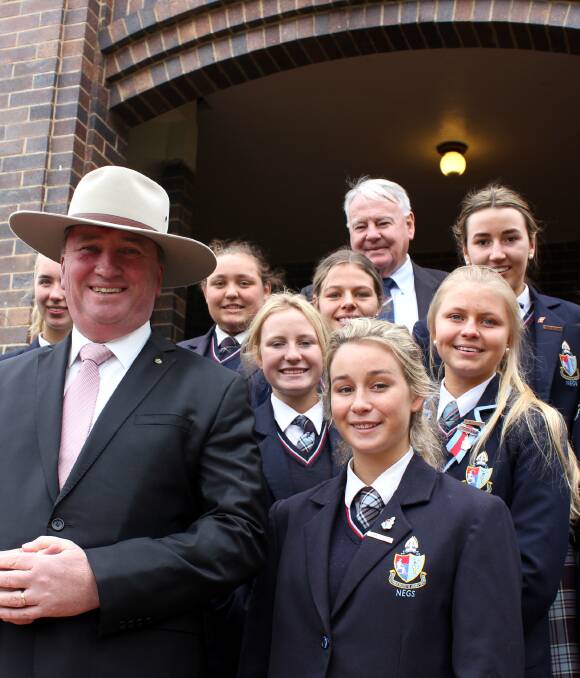 Acting Prime Minister Barnaby Joyce visited the young women at NEGS on the day of their farewell assembly to wish them the best of luck in all of their future endeavours. A total of 31 students said farewell on the day.