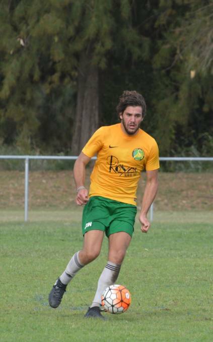 Leading light: Central defender Alex Boulus proved a standout performer for South Armidale in the Acropolis Cup played in Tamworth last weekend.