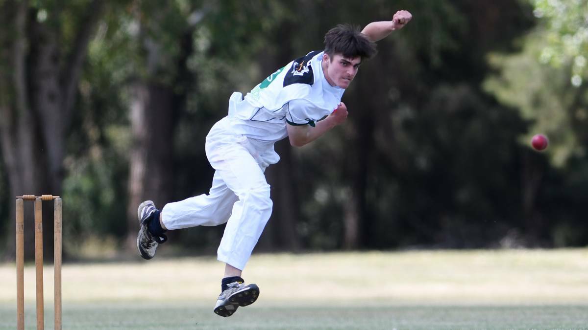 Charging in: Moree quick Jack Mongtomery will be a key weapon with the ball for the Central North colts. Photo: Gareth Gardner